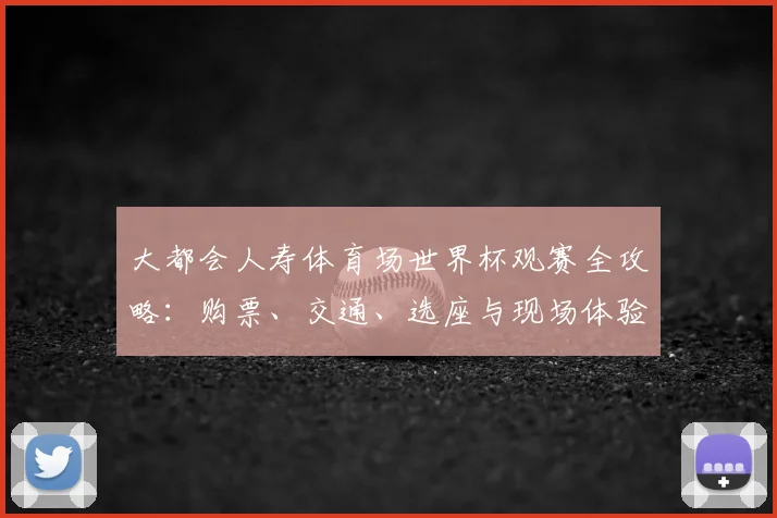 大都会人寿体育场世界杯观赛全攻略:购票、交通、选座与现场体验详解